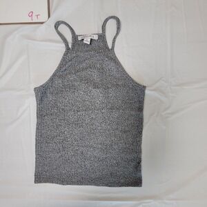 Womens Purple Snow tank top. White/Gray. Size Small (S).